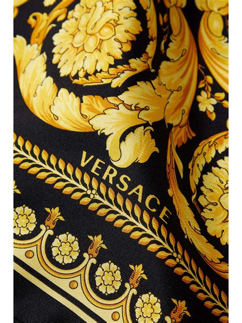 twill scarf versace silk|Versace silk scarf sale.